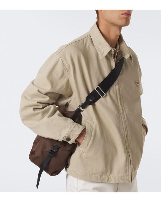 Prada Natural Denim Blouson Jacket for men