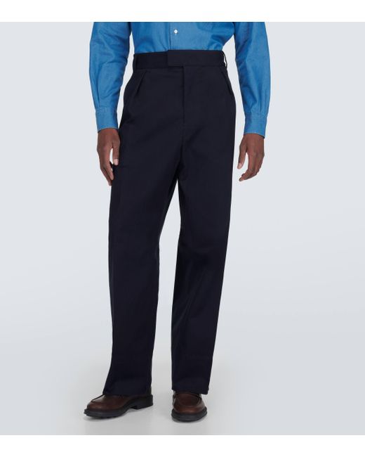 Pantalon droit Reinga Loro Piana pour homme en coloris Blue