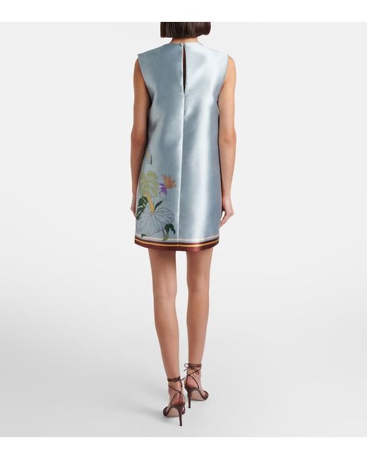 ALÉMAIS Blue Alfie Floral Minidress
