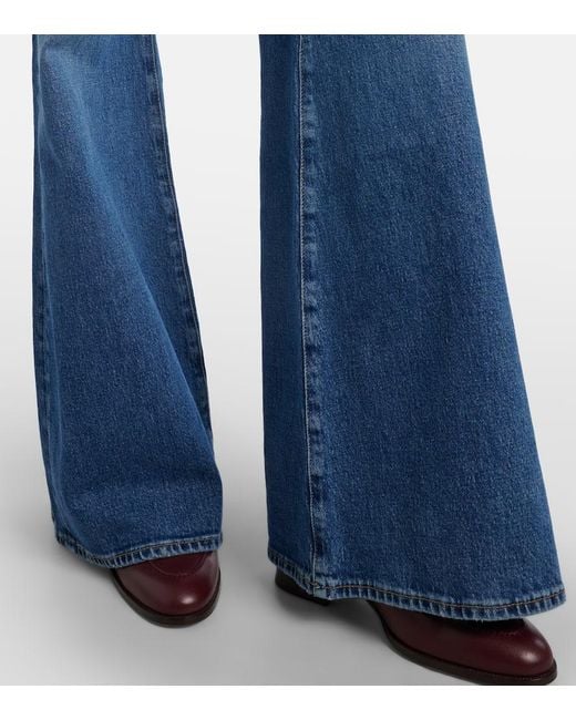 Jeans Flared Retro Flare De Tiro Medio 7 For All Mankind de color Blue