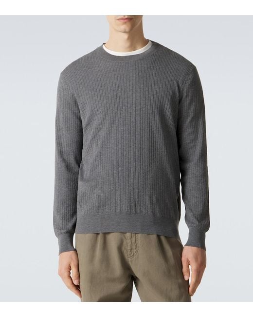 Pullover di Brunello Cucinelli in Gray da Uomo