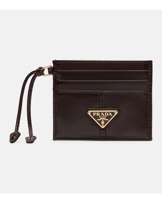 Prada Black Leather Card Holder