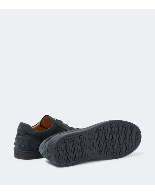 Tod's Blue Leather Sneakers for men