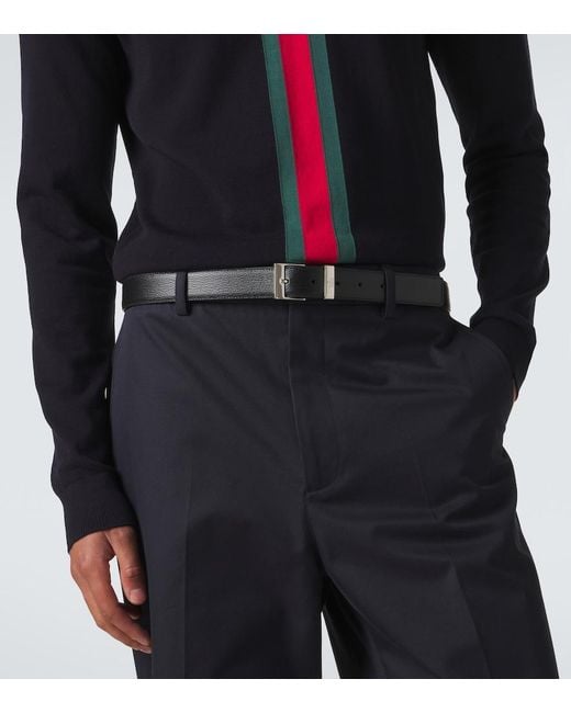 Gucci Black Leather Belt for men