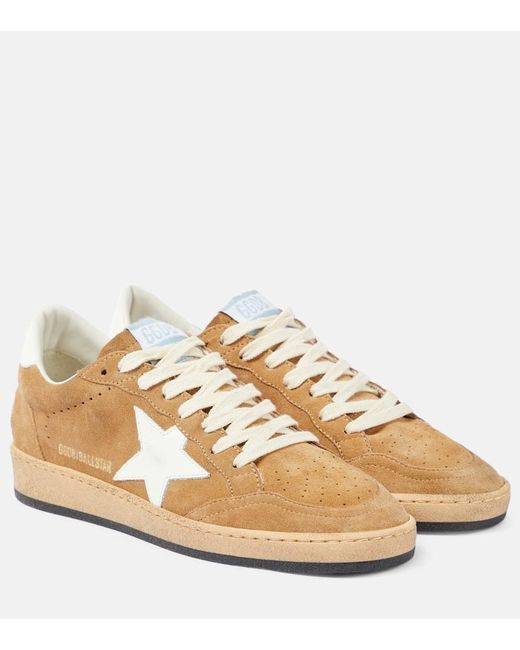 Golden Goose Deluxe Brand Metallic Ball Star Suede Sneakers