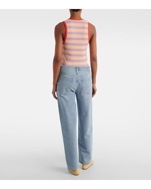 Jean Wide Henson Agolde en coloris Blue