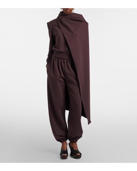 Magda Butrym Purple Cotton Sweatpants