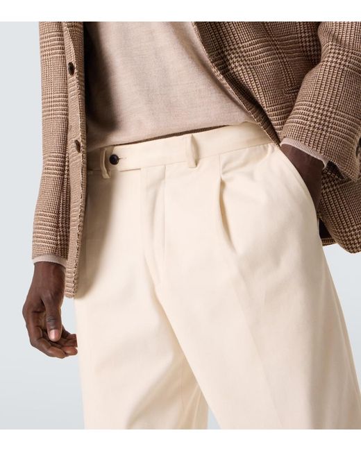 Saman Amel Natural Amo Cotton Straight Pants for men