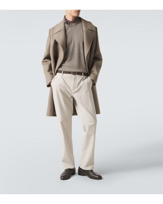 Agnona Gray Cashmere Sweater for men