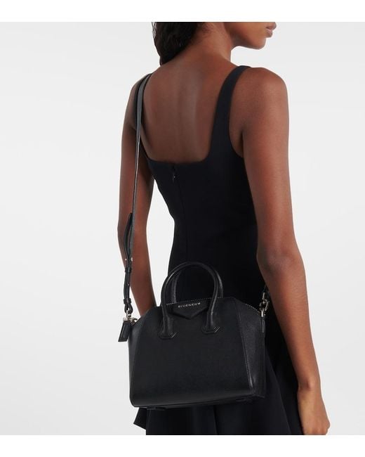 Givenchy Black Antigona Mini Leather Tote Bag