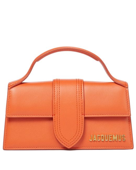 Jacquemus Orange Exklusiv bei Mytheresa – Tote Le Bambino Medium aus Leder