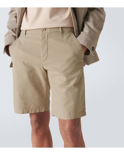 Loro Piana Bermuda-Shorts aus einem Baumwollgemisch in Natural für Herren