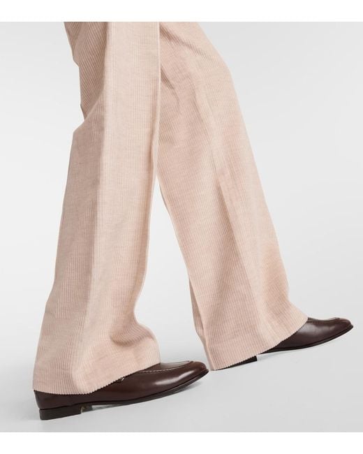 Brunello Cucinelli Natural Straight Pants