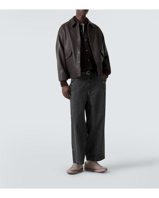 A.PRESSE Black Cotton Twill Shirt for men