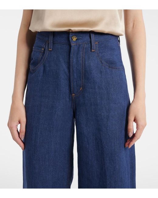 X Argent Jeans Anchos Ayla De Tiro Medio Citizens of Humanity de color Blue