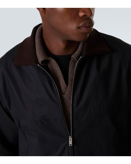 Chaqueta Mantis De Gabardina De Algodon The Row de hombre de color Black
