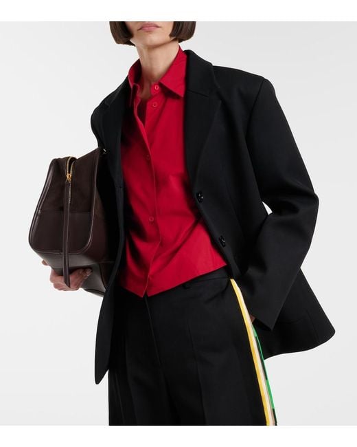 Loewe Black Wool-Blend Jacket