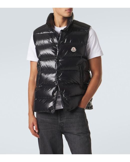Moncler Black Tibb Down Vest for men