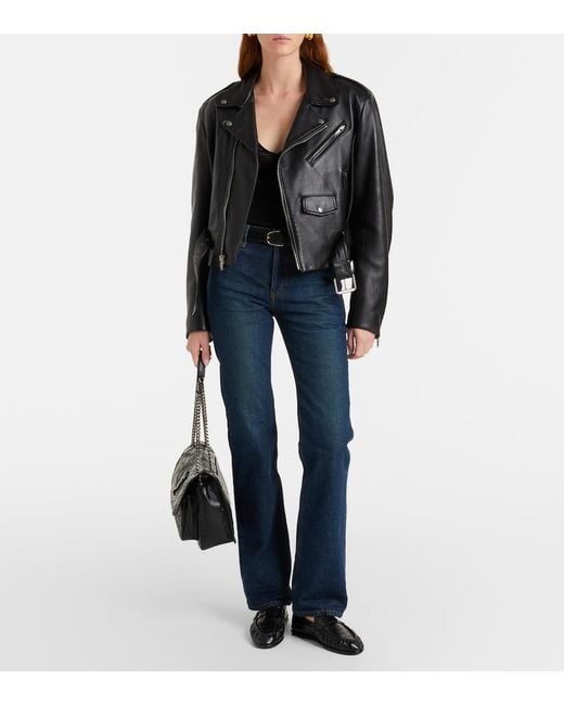 Sac Niki Medium En Cuir Saint Laurent en coloris Black