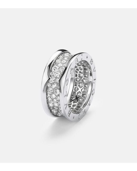 BVLGARI White B.Zero1 18Kt Ring With Diamonds