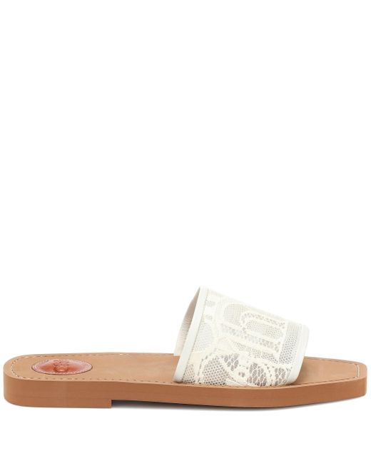 chloe lace slides