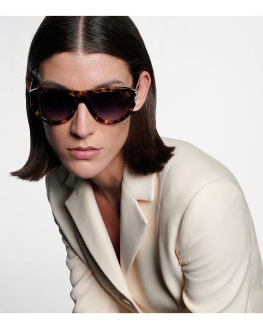 Dior Blue Diorglow A1I Aviator Sunglasses