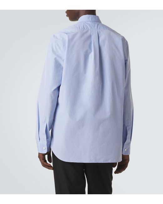 Jil Sander Blue Cotton Shirt for men