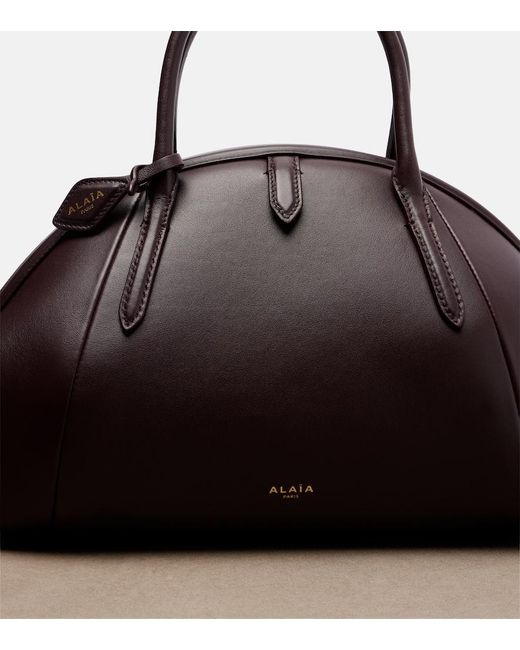 Alaïa Brown Purse Small Leather Top-Handle Bag