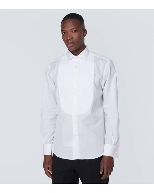 Ralph Lauren Purple Label White Cotton Shirt for men