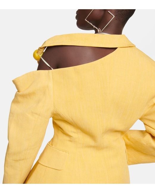 Jacquemus Yellow La Veste Baska Jacket