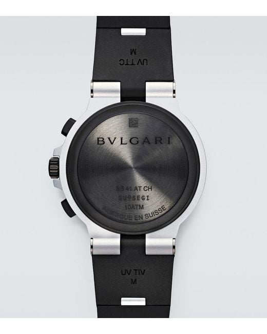 BVLGARI Metallic Aluminium 41Mm Watch for men