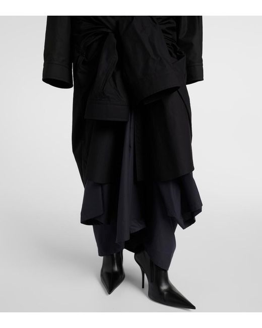 Balenciaga Black Shirt Dresses