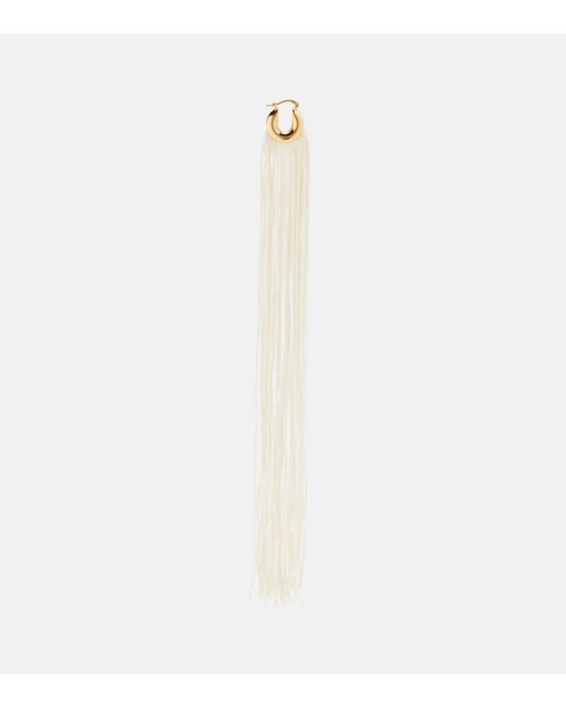 Jil Sander White Ohrringe
