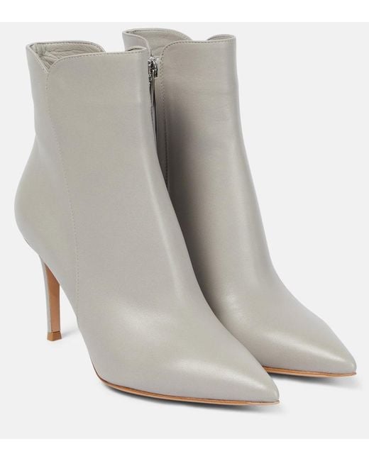 Stivaletti Levy 85 di Gianvito Rossi in Gray