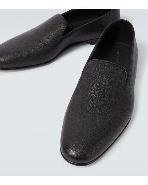 Manolo Blahnik Slip-Ons Kate Aus Leder in Black für Herren