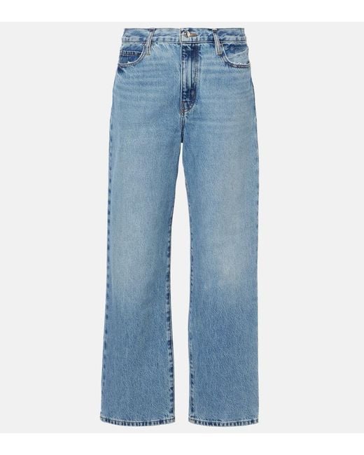 Jeans Regular Cropped Le Jane di FRAME in Blue