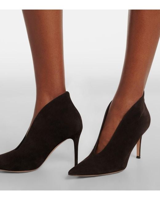 Gianvito Rossi Brown Vania Suede Pumps