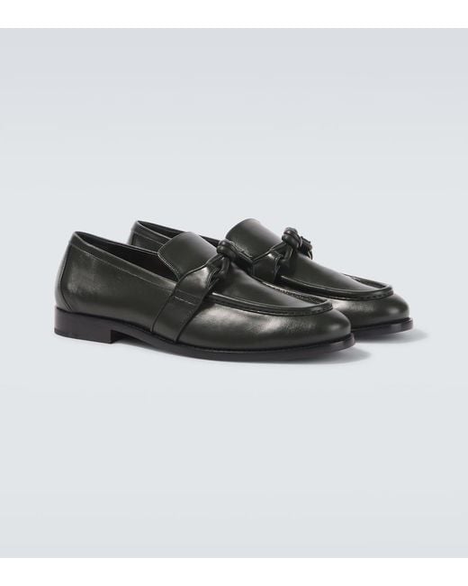 Bottega Veneta Black Astaire Moccasin for men