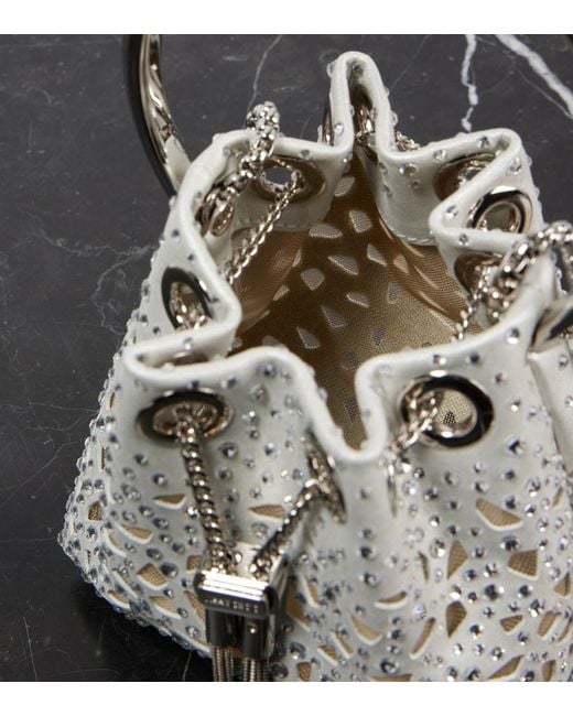 Secchiello Bon Bon Micro di Jimmy Choo in White