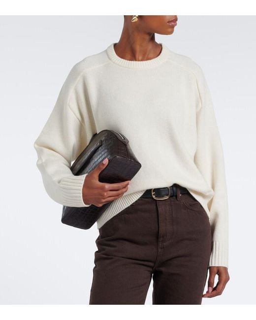 Loulou de Saison White Breha Wool And Cashmere Sweater