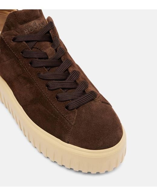 Zapatillas H-Stripes De Ante Hogan de color Brown