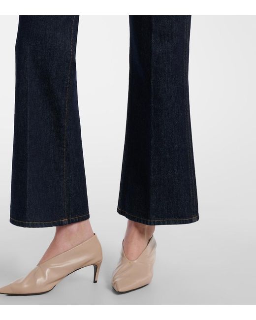 Khaite Blue Clara Flared Jeans