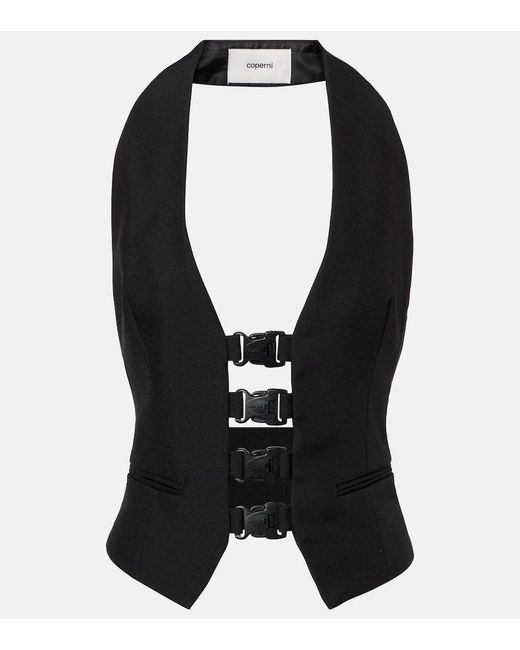 Top Con Scollo All'Americana di Coperni in Black