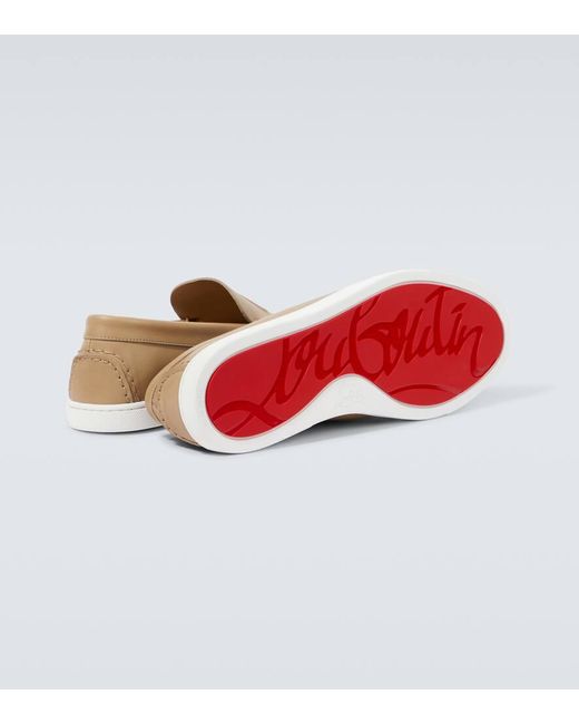 Mocassins Varisboat En Cuir Christian Louboutin pour homme en coloris White