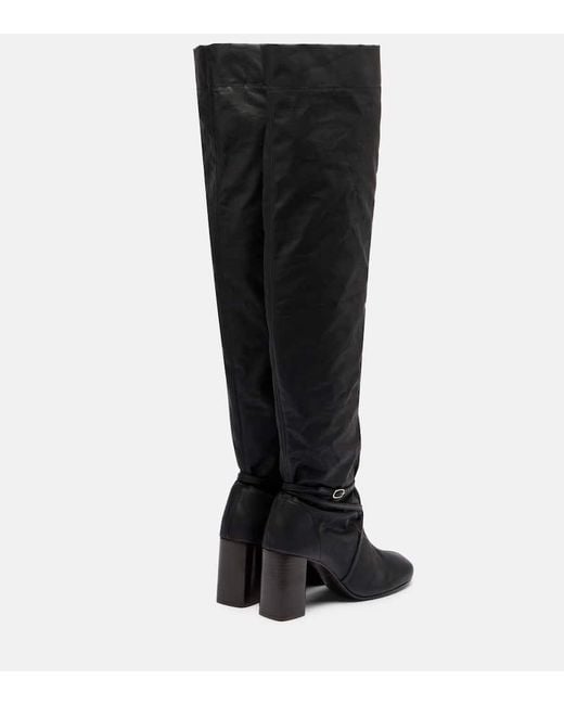 Lemaire Black Overknee-Stiefel Anatomic 80