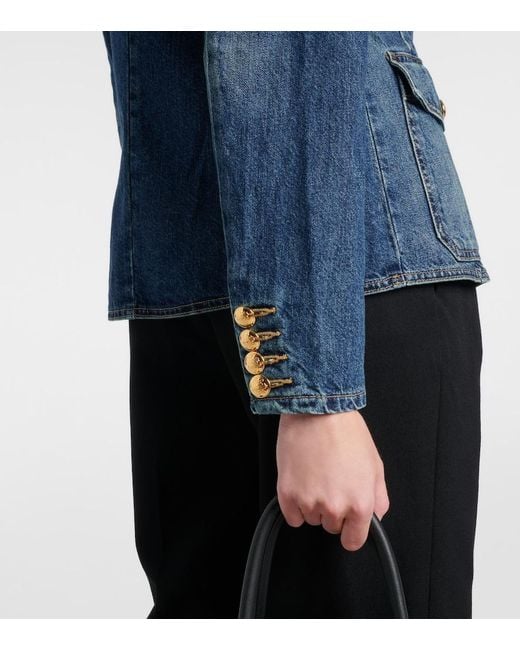 Nili Lotan Blue Geraldine Denim Jacket