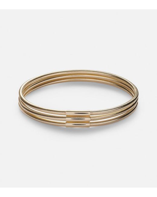 STONE AND STRAND Metallic Liquid Stretch 14Kt Bracelet