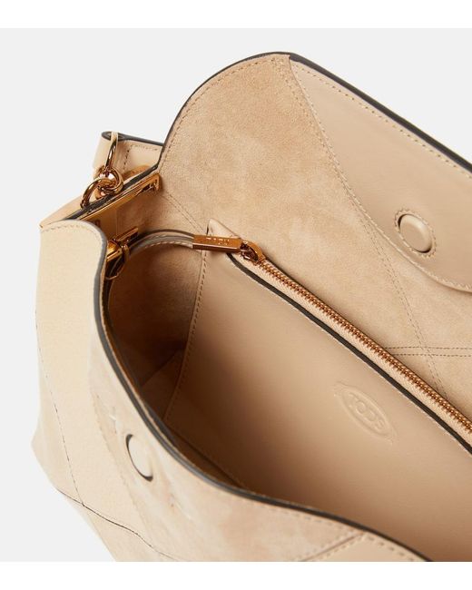 Tod's Natural Tst Mini Leather Shoulder Bag