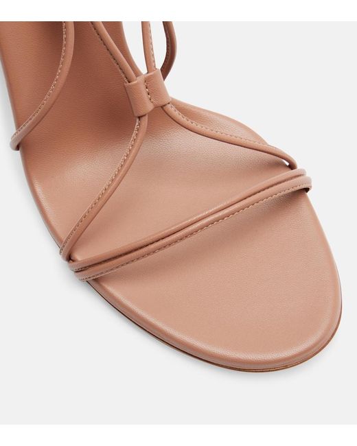 Gianvito Rossi Pink 95 Leather Sandals