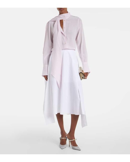 Mules Bing Daisy 100 De Malla Adornados Jimmy Choo de color White